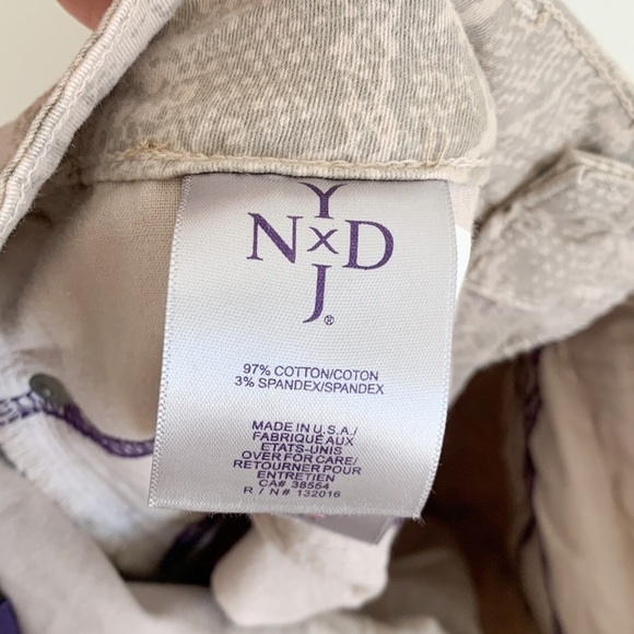 NYDJ Tan Gray Snakeskin Print Skinny Pants 6P Petite - Picture 8 of 8